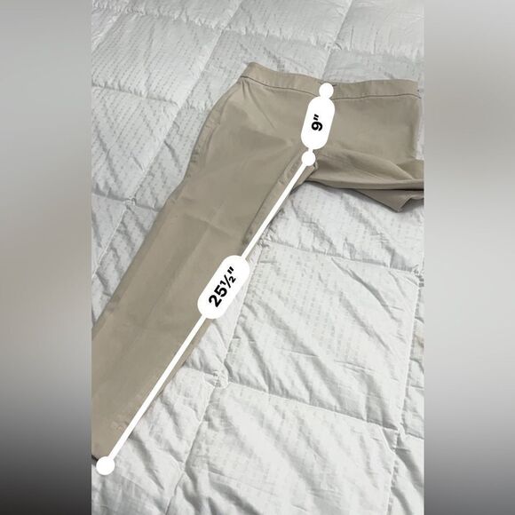 Talbots khaki Chatham slim ankle pant in excellent condition size 4P - Picture 7 of 12